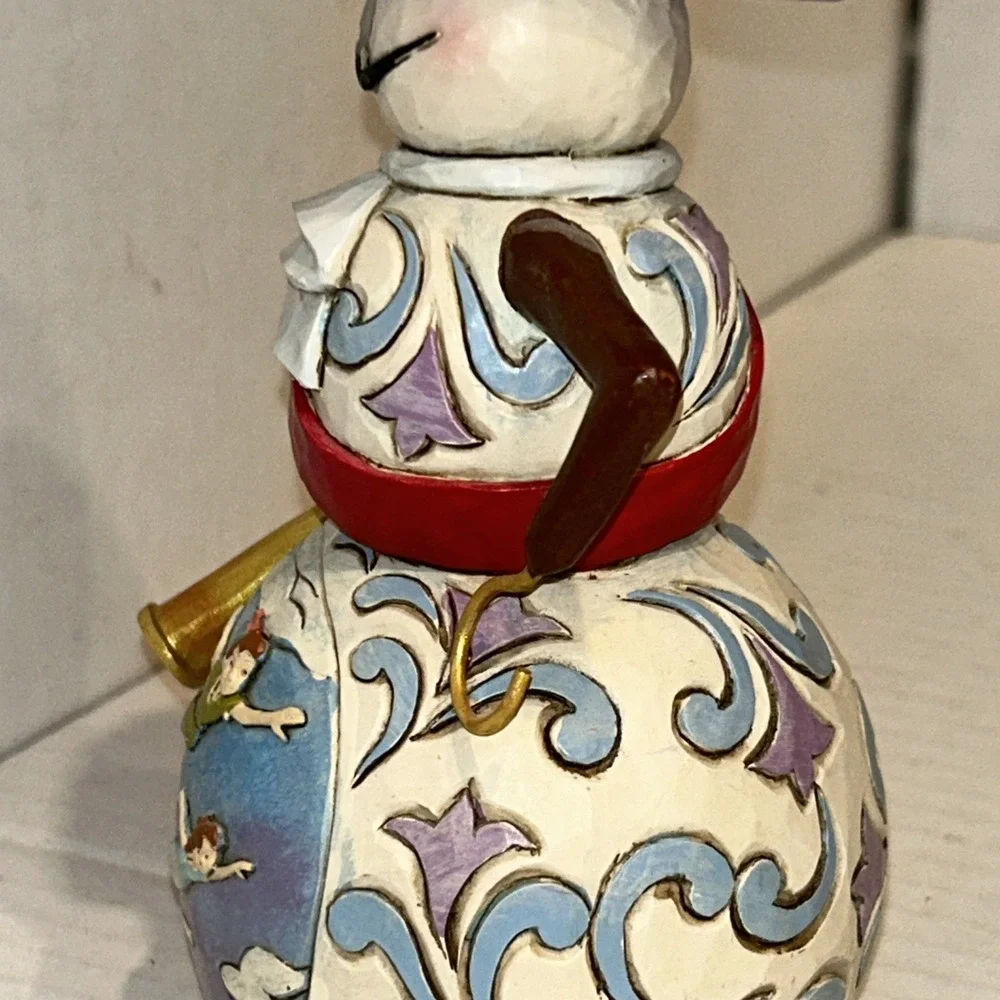 Jim Shore Disney Traditions Snowman - Peter‎ Pan Capt. Hook 4051971 DAMAGE